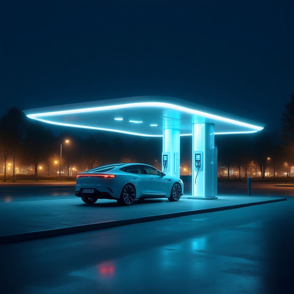 Station de recharge VoltDrive moderne